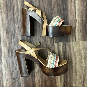 Steve Madden raffia heels